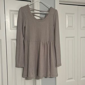 Light Grey Mini Dress